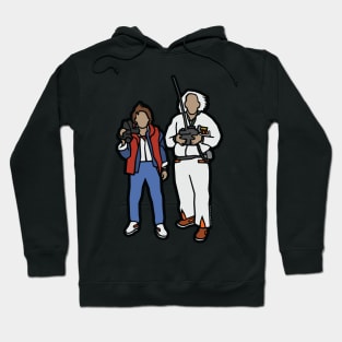 Doc & Marty Flat Design Hoodie